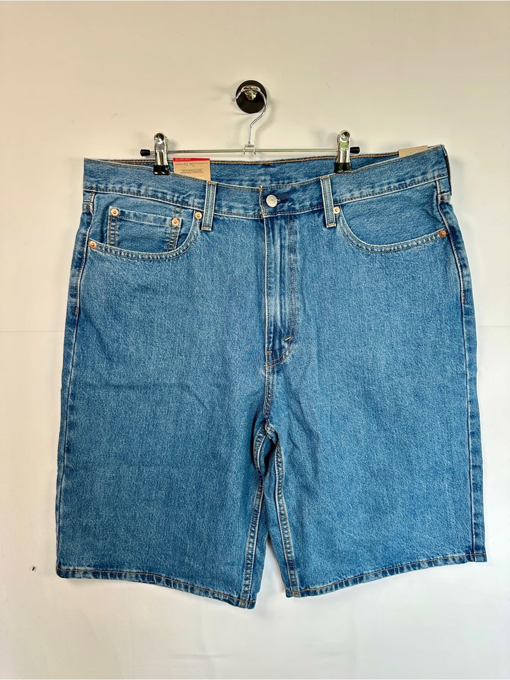 Levi’s 469 Loose Fit Long Denim Shorts Light Wash Men’s Jorts